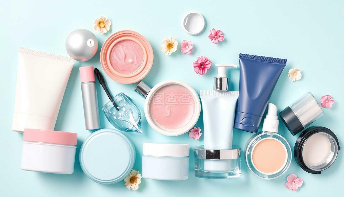 探索化妆品成分的秘密 从矢量插图看美妆世界